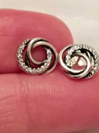 Pendientes Aro Plata Circonitas