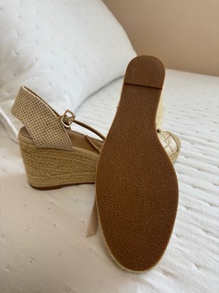 Zapatos esparto beige plataforma talla 39