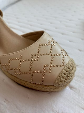 Zapatos esparto beige plataforma talla 39