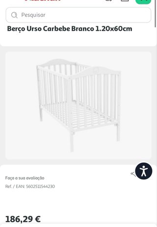 Berço com colchão