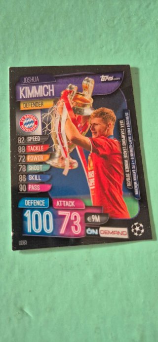 Cromo Joshua Kimmich Topps Champions League