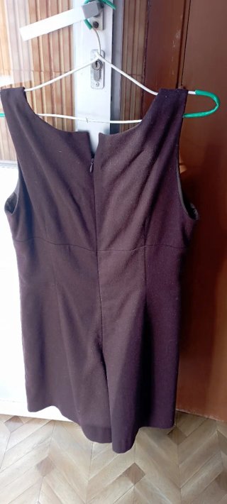 Mono falda pantalón forrado marrón