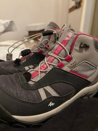 Scarpe Trekking Quechua Grigio/Rosa
