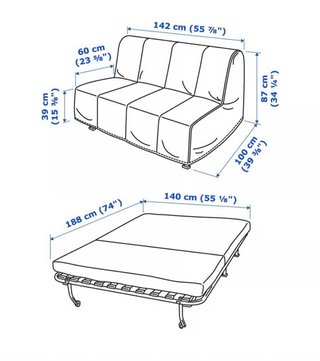 Sofá Cama Ikea Blanco