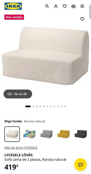 Sofá Cama Ikea Blanco