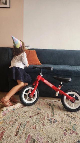 Bici infantil roja Decathlon