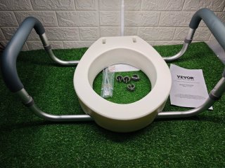 Elevador VEVOR para inodoro con reposabrazos
