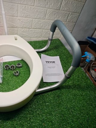 Elevador VEVOR para inodoro con reposabrazos