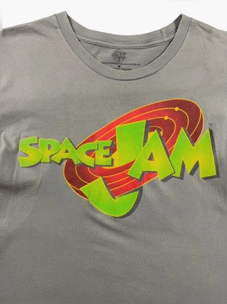Vintage Graphic T-Shirt Space Jam Retro Logo y2K