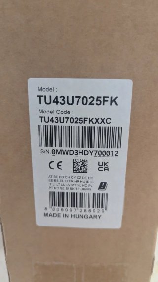 TV Samsung 43 4K TU43U7025FK (Piezas)