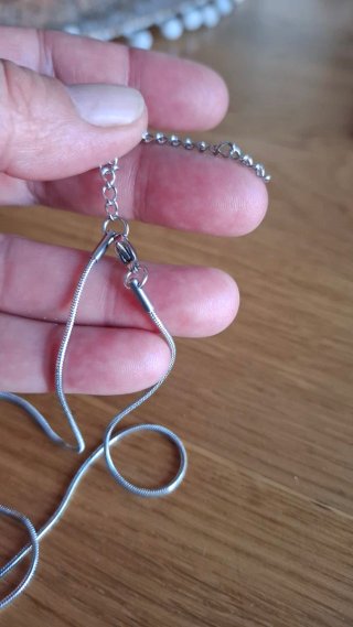 Conjunto de bisutería perla plata