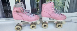 Patines de 4 ruedas rosas