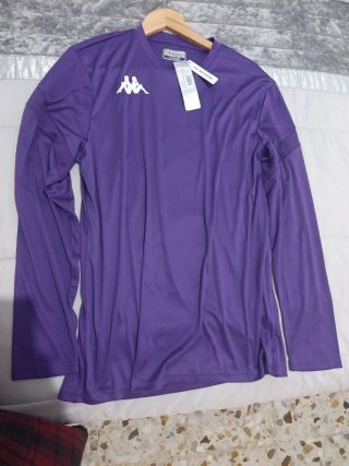 Camiseta Kappa Manga Larga Morada Talla L