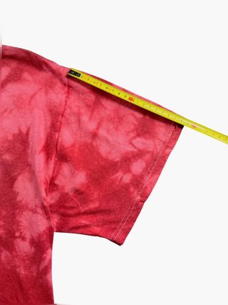 Vintage Tye Die T-Shirt Red Fruit Of The Loom Y2K