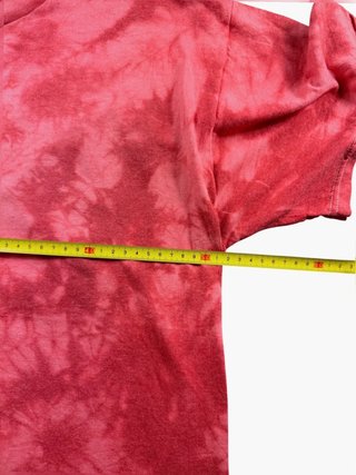Vintage Tye Die T-Shirt Red Fruit Of The Loom Y2K