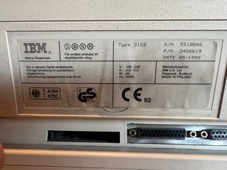 IBM 3152 CRT Monocromo