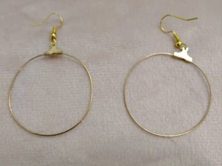 Pendientes aro dorado