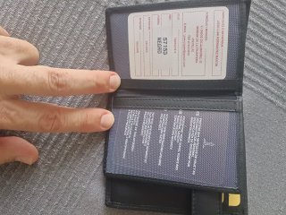 Cartera JL Piel Vacuno Negra. A estrenar