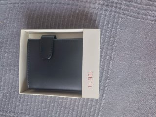 Cartera JL Piel Vacuno Negra. A estrenar