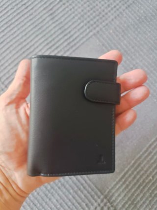 Cartera JL Piel Vacuno Negra. A estrenar
