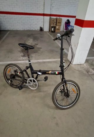 Bicicleta Plegable Negra