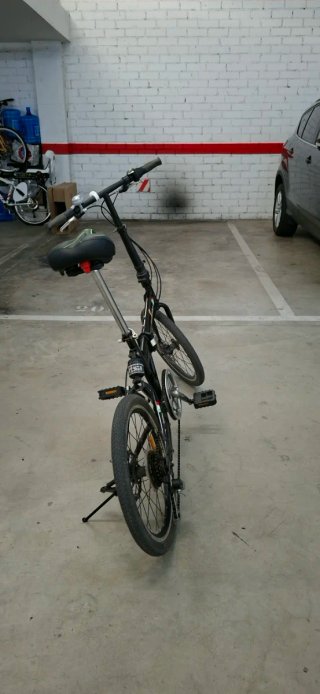 Bicicleta Plegable Negra