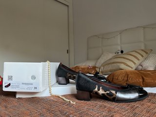 Manoletinas Hispanitas negras y leopardo