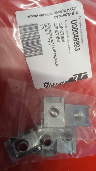 Tuercas Clip M6x1 HVA-KTM (5uds)