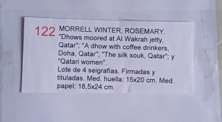 4 serigrafías de Rosemary Morrell firma a lapiz