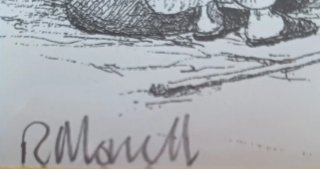 4 serigrafías de Rosemary Morrell firma a lapiz