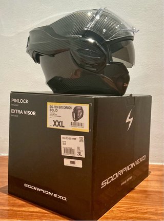 Casco Scorpion Exo Tech Evo Carbon talla XXL