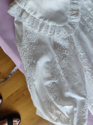 Camisa MNG bordada cuello babero, nueva