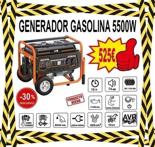 GENERADORES GASOLINA 1000W a 6500W