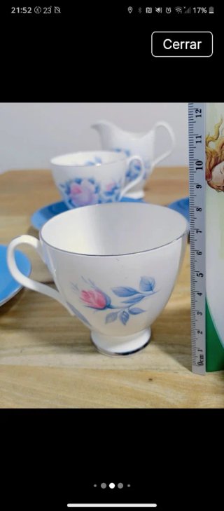 Juego de té Royal Albert porcelana flores