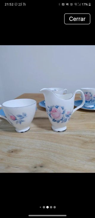 Juego de té Royal Albert porcelana flores