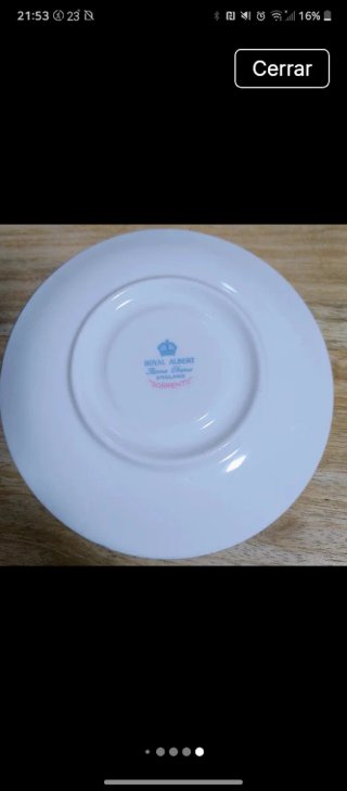 Juego de té Royal Albert porcelana flores