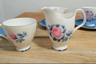 Juego de té Royal Albert porcelana flores