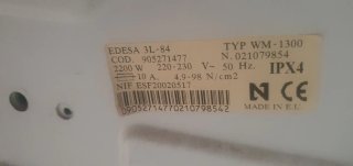 Lavadora Edesa