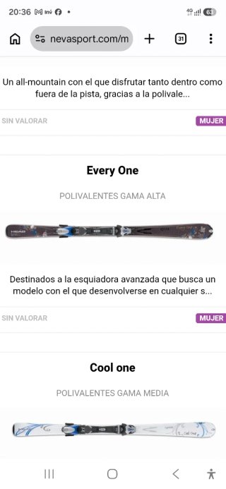 Esquís Head mujer Every One Liquidmetal 156