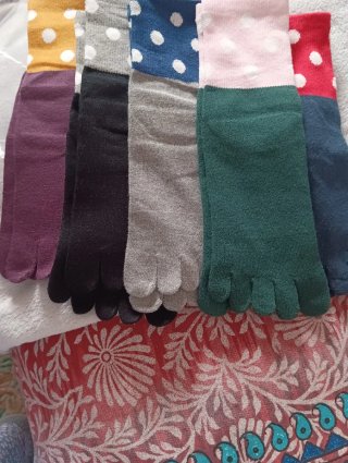 5 Pares Calcetines Dedos Talla Única equivale 35 z