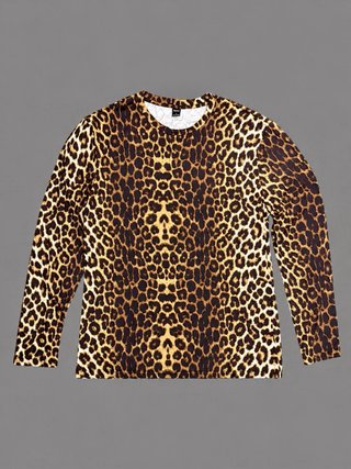 Camiseta Shein Leopardo Manga Larga Talla L