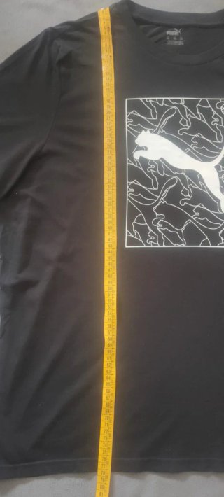 Camiseta Puma Logo Box Negra XXL