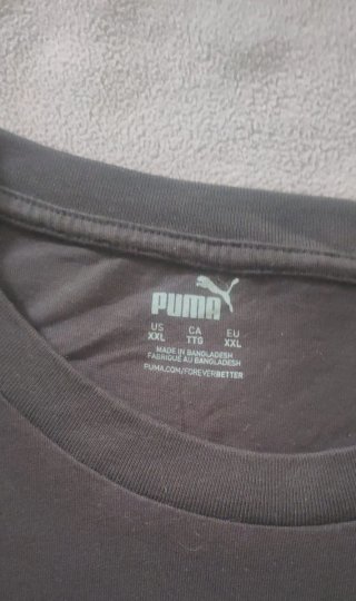 Camiseta Puma Logo Box Negra XXL