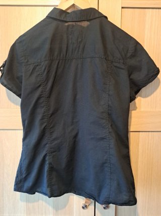 Blusa C&A Preta Manga Curta