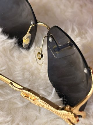 Gafas Cartier Negro y Dorado