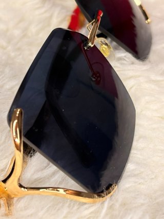 Gafas Cartier Negro y Dorado
