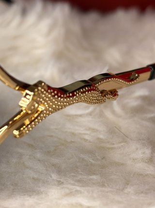 Gafas Cartier Negro y Dorado