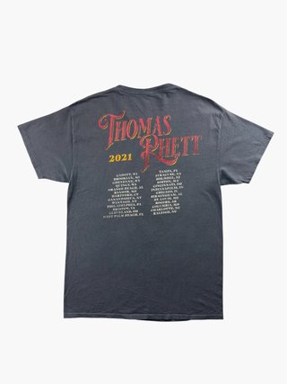 Graphic T-Shirt Thomas Rett Tour 2021 Grey Retro