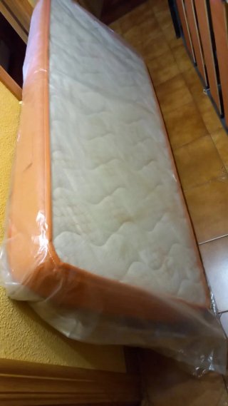 Cabecero forja + somier + colchón