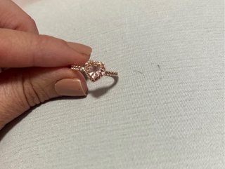 Anillo Pandora Corazón Rosa Oro talla54